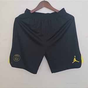 Novo Short PSG 4 Preto Masculino 2023 /2024