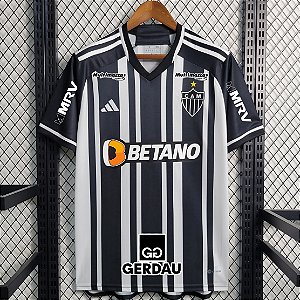 Nova Camisa Atlético-MG 1 Com Todos Patrocínios Torcedor Masculina 2023 / 2024