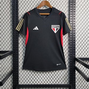 Nova Camisa Feminina São Paulo Treino Preta 2023 / 2024