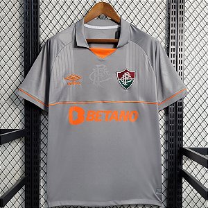Nova Camisa Fluminense Goleiro Cinza Torcedor Masculina 2023 / 2024