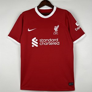 Nova Camisa Liverpool 1 Torcedor Masculina 2023 / 2024