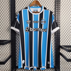 Nova Camisa Grêmio 1 Com Todos Patrocínios Torcedor Masculina 2023 / 2024