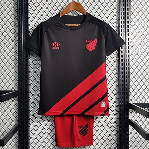Novo Kit Infantil Athletico-PR 3 Camisa e Short  2023 / 2024