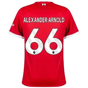 Nova Camisa Liverpool 1 Alexander-Arnold 66 Torcedor 2023 / 2024
