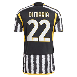 Nova Camisa Juventus 1 Di María 22 Torcedor 2023 / 2024