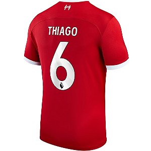 Camisa Liverpool 1 Thiago 6 Torcedor 2023 / 2024