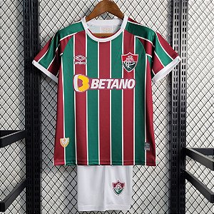 Novo Kit Infantil Fluminense 1 Camisa e Short 2023 / 2024