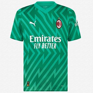 Nova Camisa Milan Goleiro Verde Torcedor Masculina 2023 / 2024
