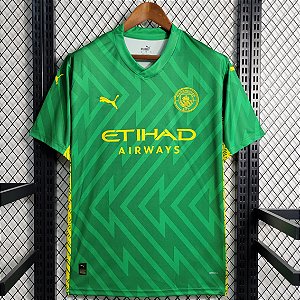 Nova Camisa Manchester City Goleiro Verde Torcedor Masculina 2023 / 2024