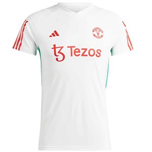 Nova Camisa Manchester United Branca Treino Torcedor Masculina 2023 / 2024