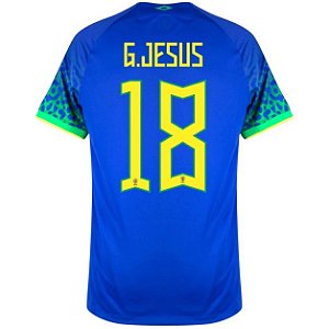 Nova Camisa Brasil 2 G.Jesus 18 Torcedor 2022 / 2023