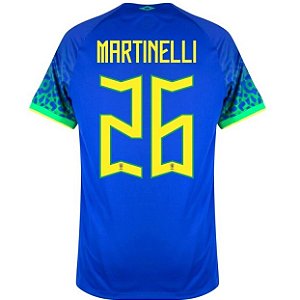 Nova Camisa Brasil 2 Martinelli 26 Torcedor 2022 / 2023