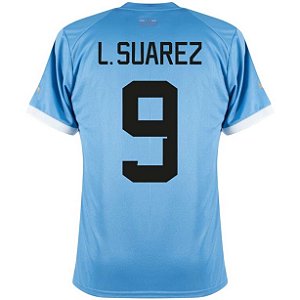 Nova Camisa Uruguai 1 L.Suarez 9 Torcedor 2022 / 2023