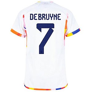 Camisa Bélgica 2 De Bruyne 7 Torcedor 2022 / 2023