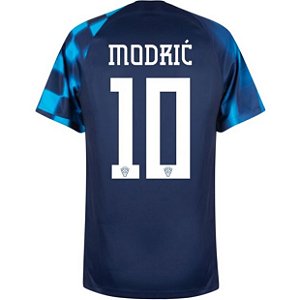 Camisa Croácia 2 Modrić 10 Torcedor 2022 / 2023