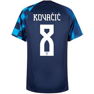 Camisa Croácia 2 Kovačić 8 Torcedor 2022 / 2023