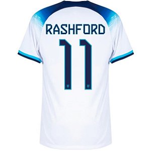 Camisa Inglaterra 1 Rashford 11 Torcedor 2022 / 2023