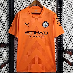 Nova Camisa Manchester City Goleiro Laranja Torcedor Masculina 2023 / 2024