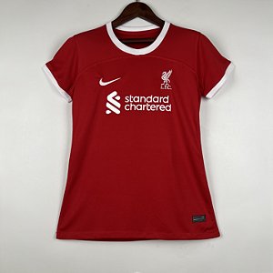 Nova Camisa Feminina Liverpool 1 2023 / 2024