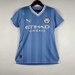 Nova Camisa Feminina Manchester City 1 2023 / 2024