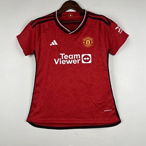 Nova Camisa Feminina Manchester United 1 Vermelha 2023 / 2024