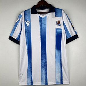Nova Camisa Real Sociedad 1 Torcedor Masculina 2023 / 2024