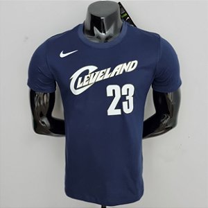 Camisa Casual NBA Cleveland Azul Escuro James 23