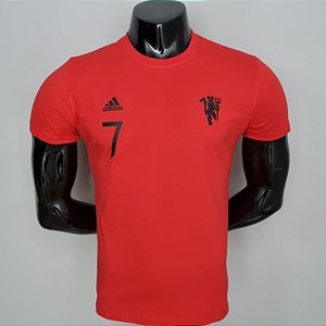 Camisa Casual M. United Ronaldo 7 Vermelha