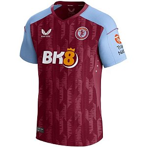 Nova Camisa Aston Villa 1 Torcedor Masculina 2023 / 2024