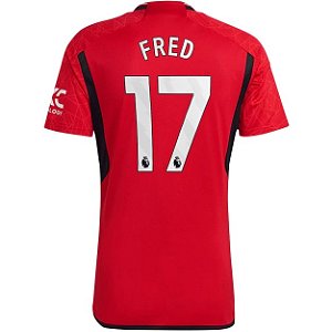 Nova Camisa Manchester United 1 Fred 17 Torcedor 2023 / 2024