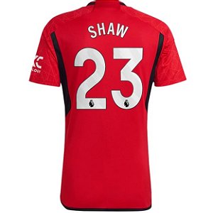Nova Camisa Manchester United 1 Shaw 23 Torcedor 2023 / 2024