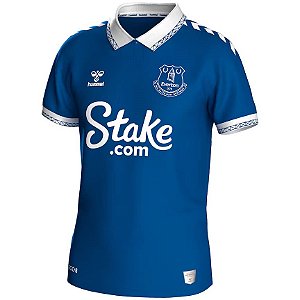 Nova Camisa Everton 1 Azul Torcedor Masculina 2023 / 2024