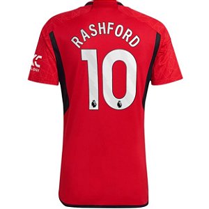 Nova Camisa Manchester United 1 Rashford 10 Torcedor 2023 / 2024
