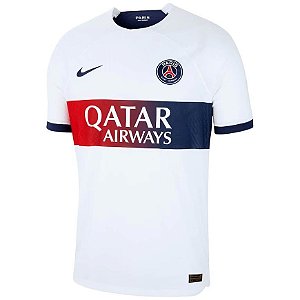 Nova Camisa PSG 2 Branca Torcedor Masculina 2023 / 2024