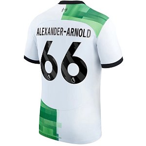 Nova Camisa Liverpool 2 Alexander-Arnold 66 Torcedor 2023 / 2024