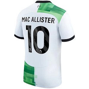 Nova Camisa Liverpool 2 Mac Allister 10 Torcedor 2023 / 2024