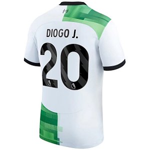 Nova Camisa Liverpool 2 Diogo J. 20 Torcedor 2023 / 2024