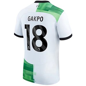 Nova Camisa Liverpool 2 Gakpo 18 Torcedor 2023 / 2024