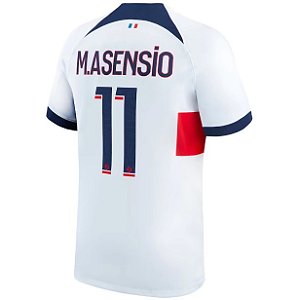 Nova Camisa PSG 2 M.Asensio 11 Torcedor 2023 / 2024