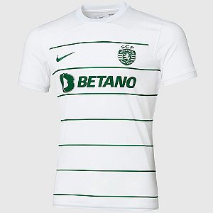 Nova Camisa Sporting 2 Branca Torcedor Masculina 2023 / 2024