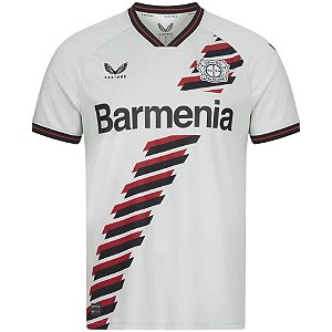 Nova Camisa Bayer Leverkusen 2 Branca Torcedor Masculina 2023 / 2024