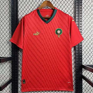 Nova Camisa Marrocos 1 Torcedor Masculina 2023 / 2024
