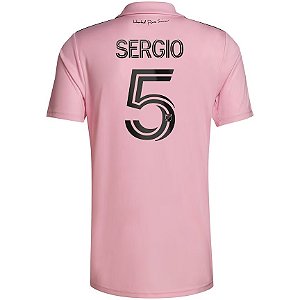 Nova Camisa Inter Miami 1 Sergio Busquets 5 Torcedor 2023 / 2024