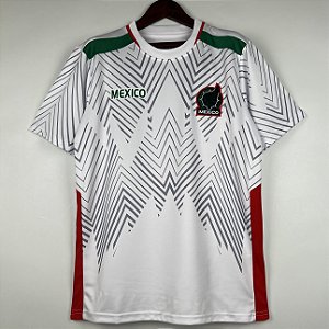 Nova Camisa Mexico Branca Torcedor Masculina 2023