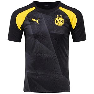 Nova Camisa Borussia Dortmund Pré-Jogo Torcedor Masculina 2023 / 2024