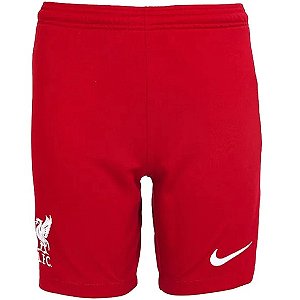 Novo Short Liverpool 1 Vermelho Masculino 2023 / 2024