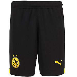 Short Borussia Dortmund 1 Preto Masculino 2023 / 2024