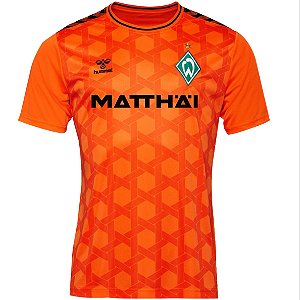 Nova Camisa Werder Bremen Goleiro 1 Laranja Torcedor Masculina 2023 / 2024
