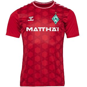 Nova Camisa Werder Bremen Goleiro 2 Vermelha Torcedor Masculina 2023 / 2024