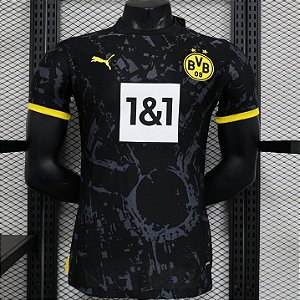 Nova Camisa Edição Jogador Borussia Dortmund 2 Preta 2023 / 2024